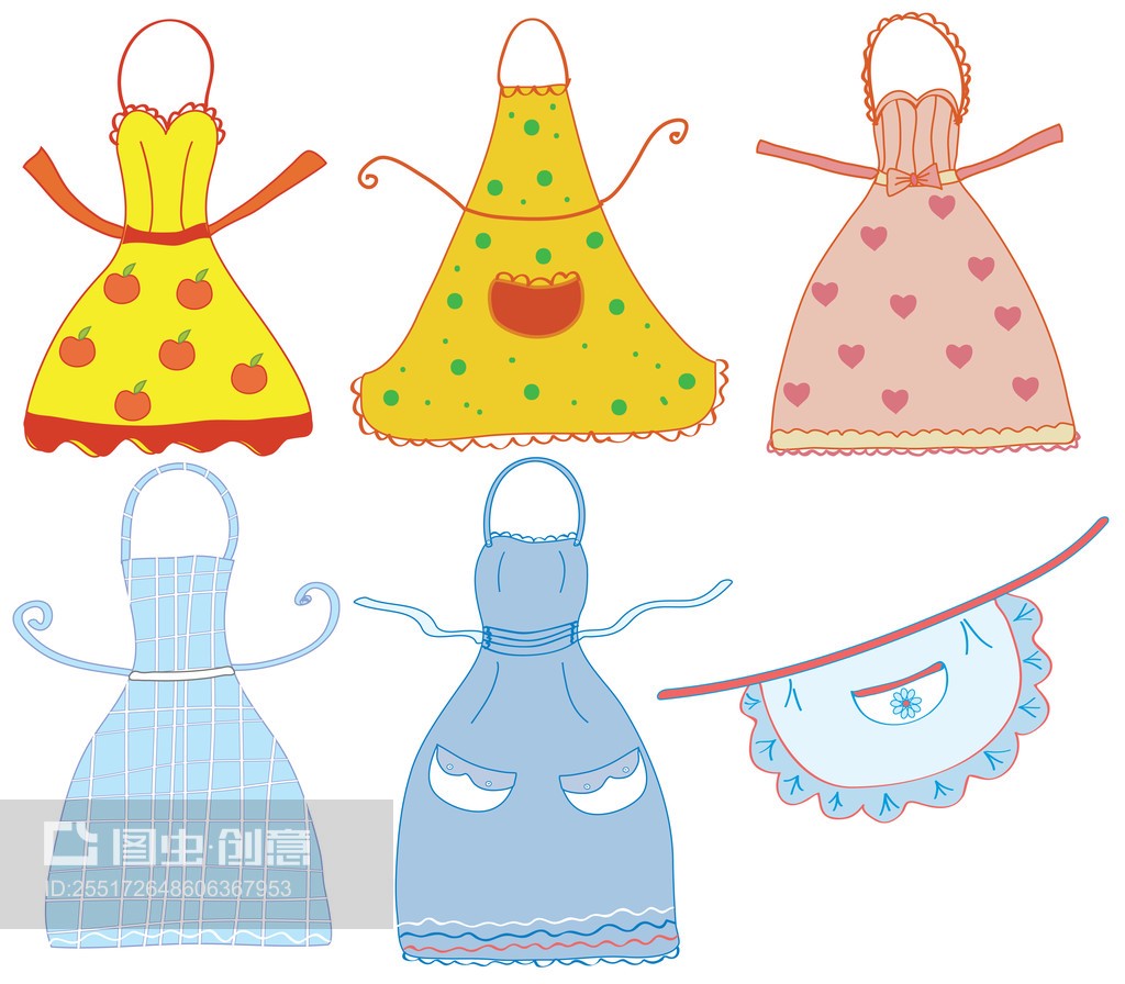 有趣的圍裙套裝Funny aprons set